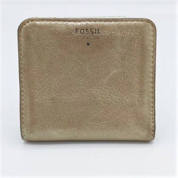Fossil Handbags - Fossil Gold Metallic Bifold Wallet